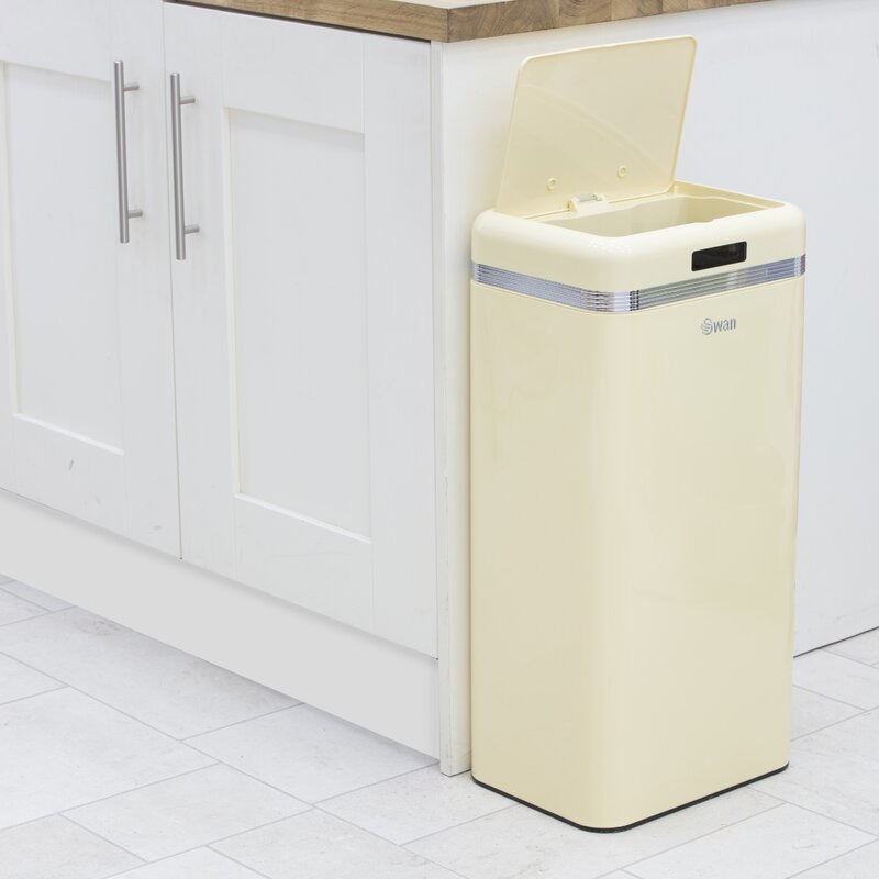 Retro L Square Motion Sensor Metal Bin Cleaneat Ng