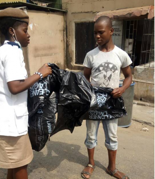 Distribution of Cleaner Lagos Initiative Thrash Bags Begins Cleaneat.NG