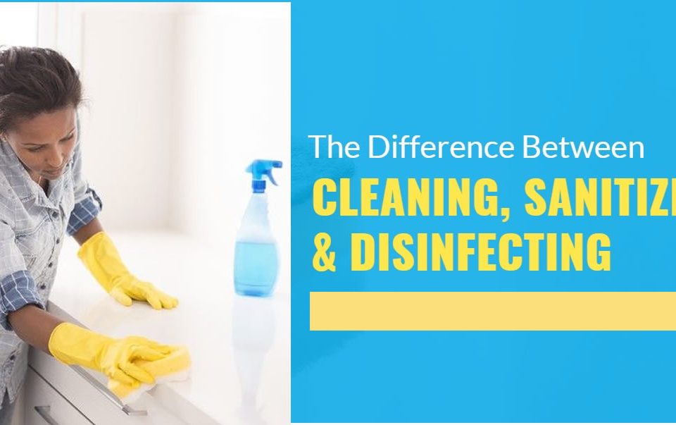 The difference between disinfecting, sanitizing and cleaning
