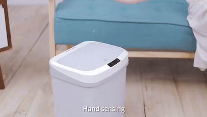 automatic trash can gif