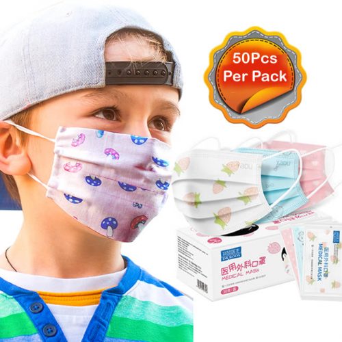 50pieces per pack 3Ply cartoon face mask