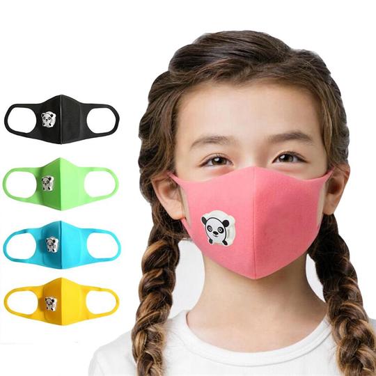 Children Anti Dust Mouth Black Green Snake Print Kids Half Face Protection Reusable For Boys Girls