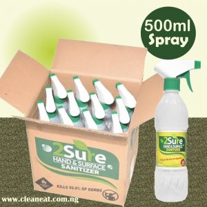 500ml 2Sure Sanitizer Liquid Spray