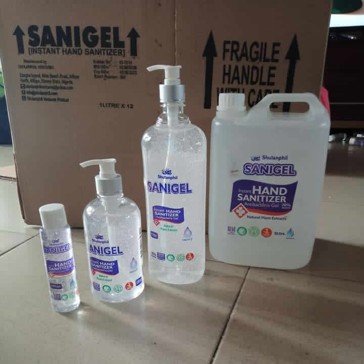 sanigel hand sanitizer manufacturer in Nigeria