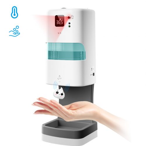 Non-Contact Hand Sanitizer Dispenser with Temperature Sensor