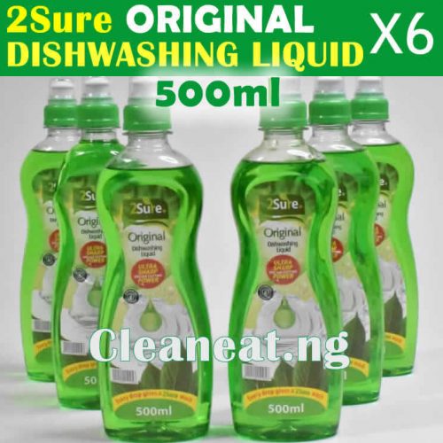 2sure original dishwashing liquid 500ml X6