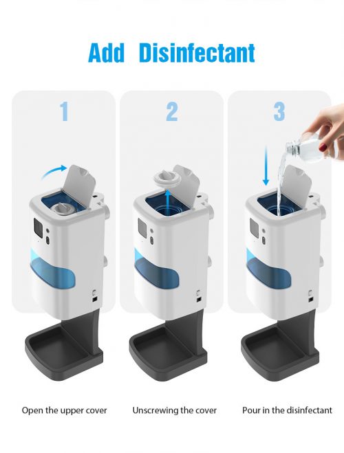 Automatic Hand Sanitizer Dispenser with Thermometer