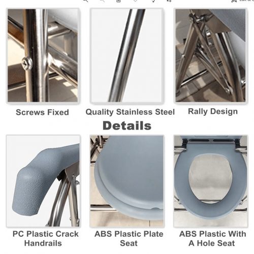 features of Commode Folding Chair
