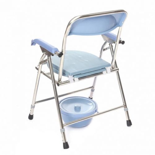 folded Commode Chair rear view