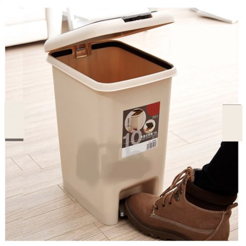 Dual Lid Open Trash Dustbin can
