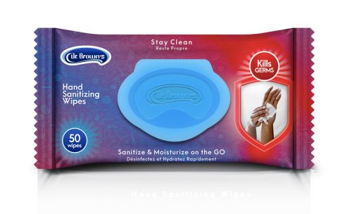 Dr Brown Hand-Sanitizing-Wipes