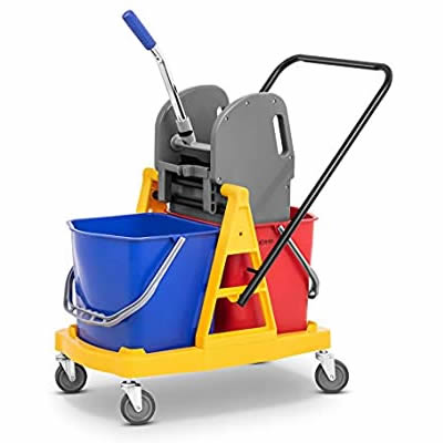 Commercial Double Mop Bucket With Wringer Double Bucket Trolley Mop Holder lagos nigeria