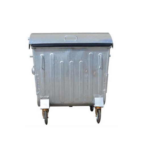 1100 Litre Dome Lid Hot Dip Galvanized Waste Bin Container