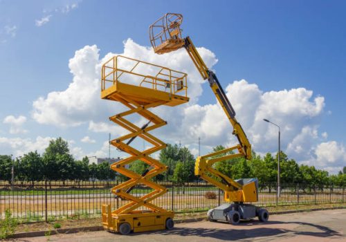 hire scissors lift cherry picker rental