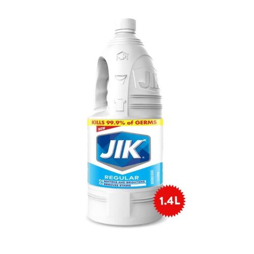 Jik Bleach 1.4L bottle for stain removal and germ killing — ideal for fabric and surface hygiene, supplied by Cleaneat Nigeria.
