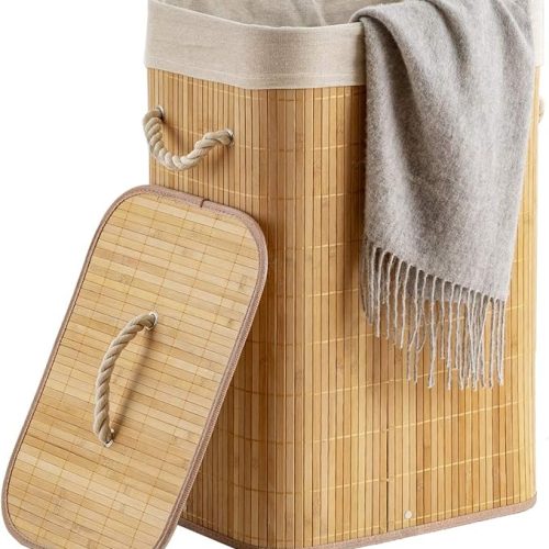 Foldable Rattan Laundry Basket