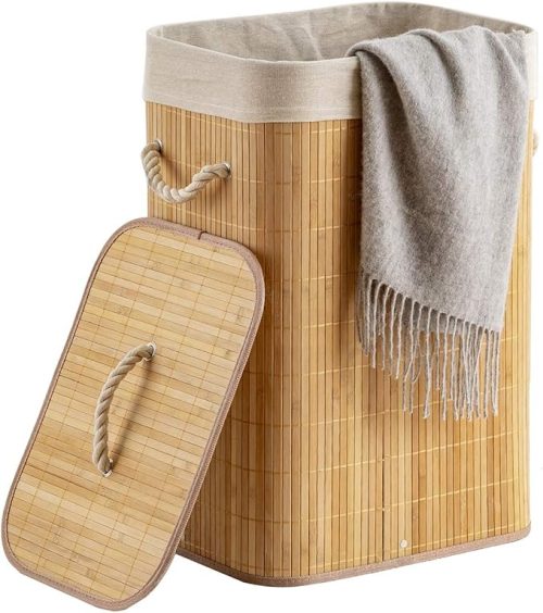 Foldable Rattan Laundry Basket