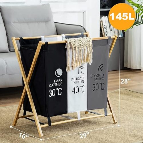 Foldable Laundry Basket Bag