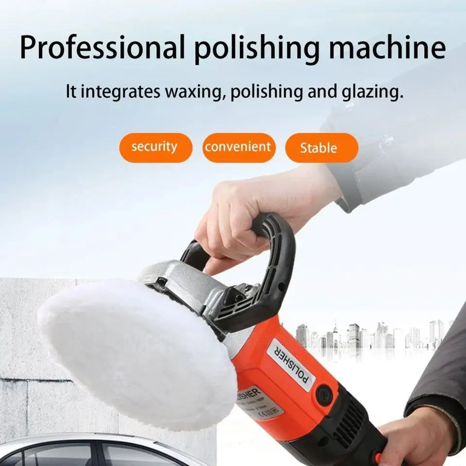 Man applying easy-to-use car wax sealant by hand to car bonnet for brilliant shine.