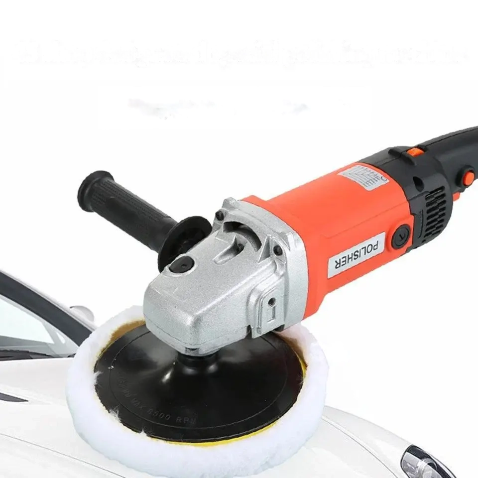 Cordless Dual Action car polisher machine with buffing pad for professional detailing in Nigeria.