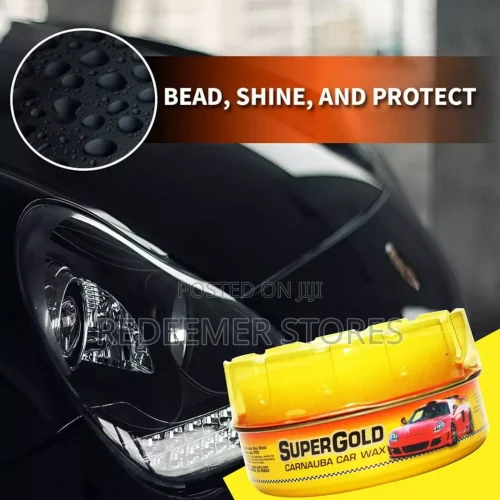 Premium Carnauba Car Wax bottle for deep gloss finish and UV protection in Lagos, Nigeria