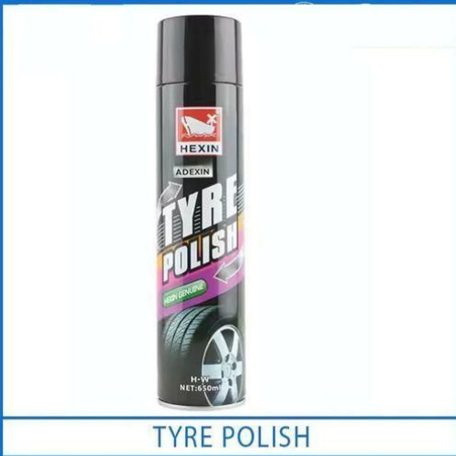 Wheel and Tire Cleaner kit with shine spray, applicator, and deep cleaning brush.