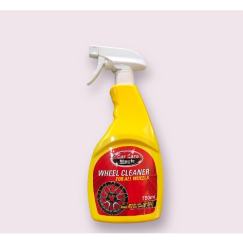 Wheel and Tire Cleaner kit with shine spray, applicator, and deep cleaning brush.