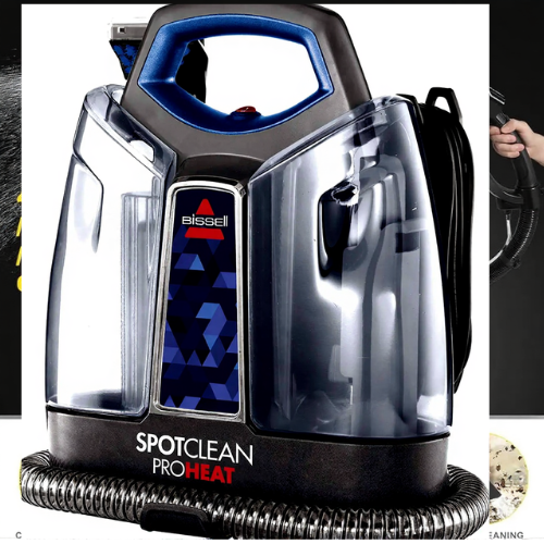 Stiff-bristle upholstery cleaning brush for scrubbing car carpets and fabric.