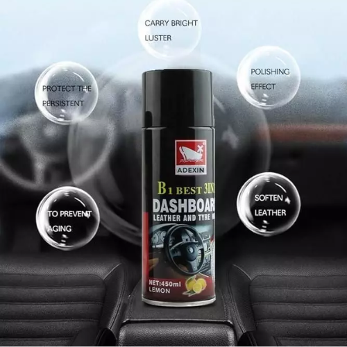 Clean car dashboard with a matte finish, protected from dust and fading