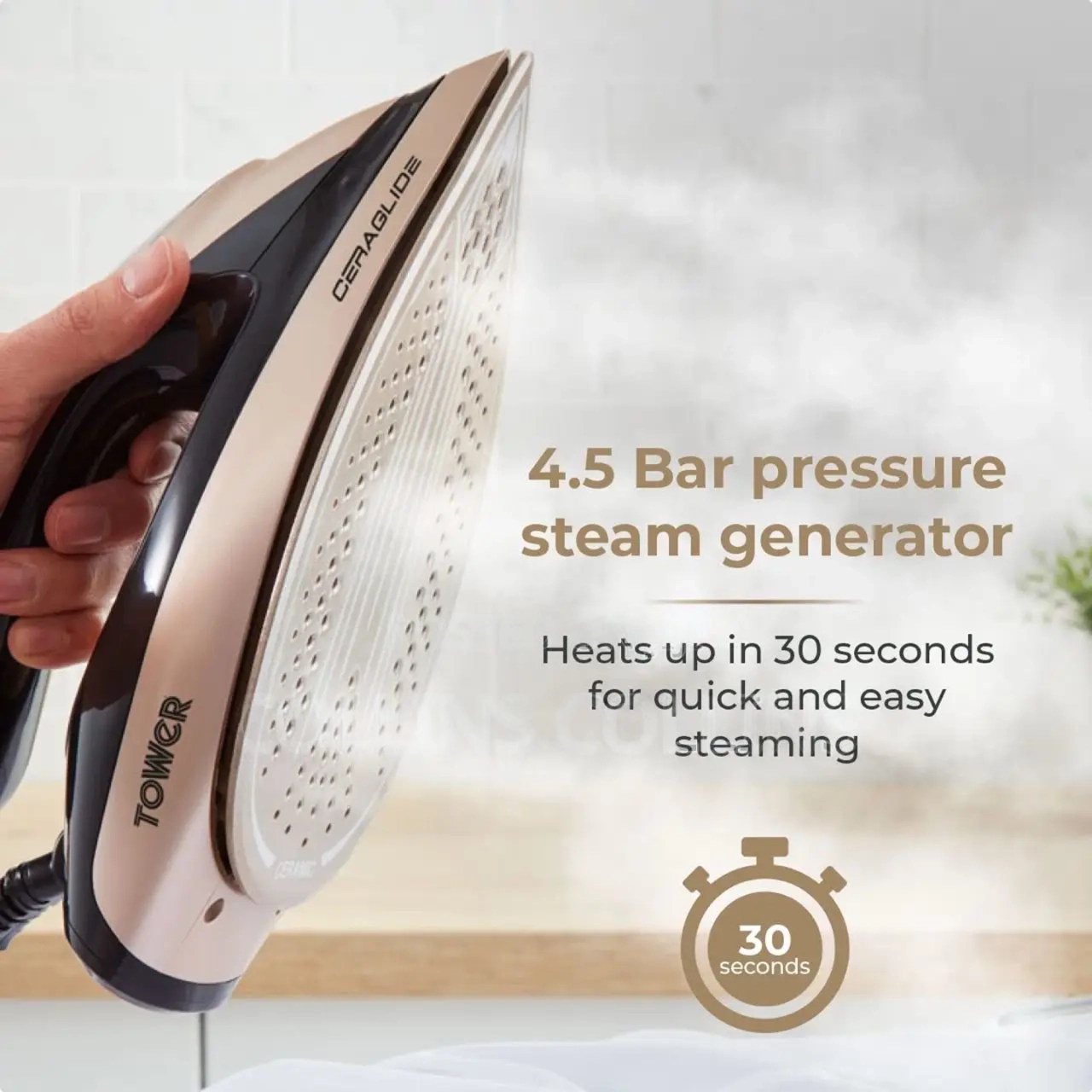 Tower T22024gld Ceraglide Steam Generator Iron - Image 4