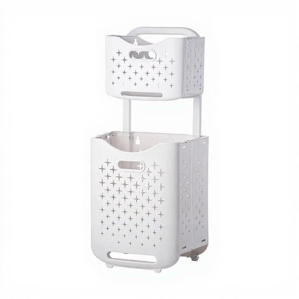 plastic laundry basket with wheels