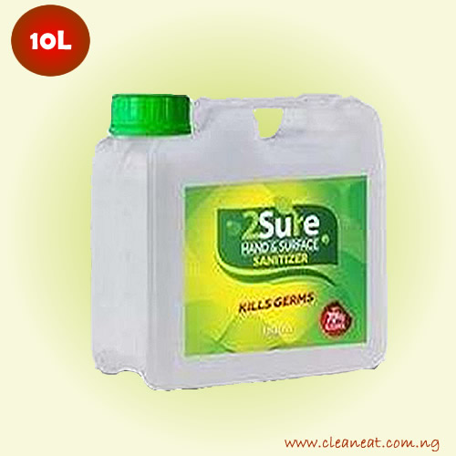 Bulk 2Sure 4.5 Litre liquid hand and surface sanitizer for office and home hygiene refills
