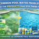 Green pool water treated with Algae Removers in Lagos
