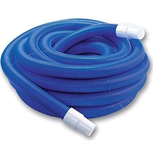 Flexible 15 meter pool vacuum hose connected to a swimming pool cleaning system in Lagos, Nigeria