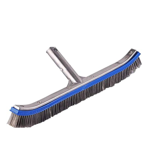 Affordable pool algae brush scrubbing pool wall to remove algae in Lagos, Nigeria