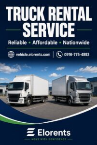 truck rental service Caption